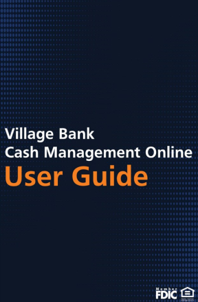 Cash mgmt Cover Guide